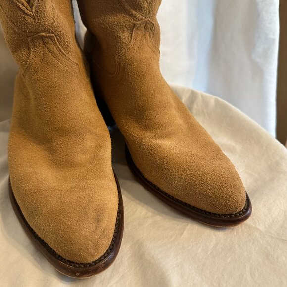 Tecovas Sand Suede Western Boots - Picture 4 of 8